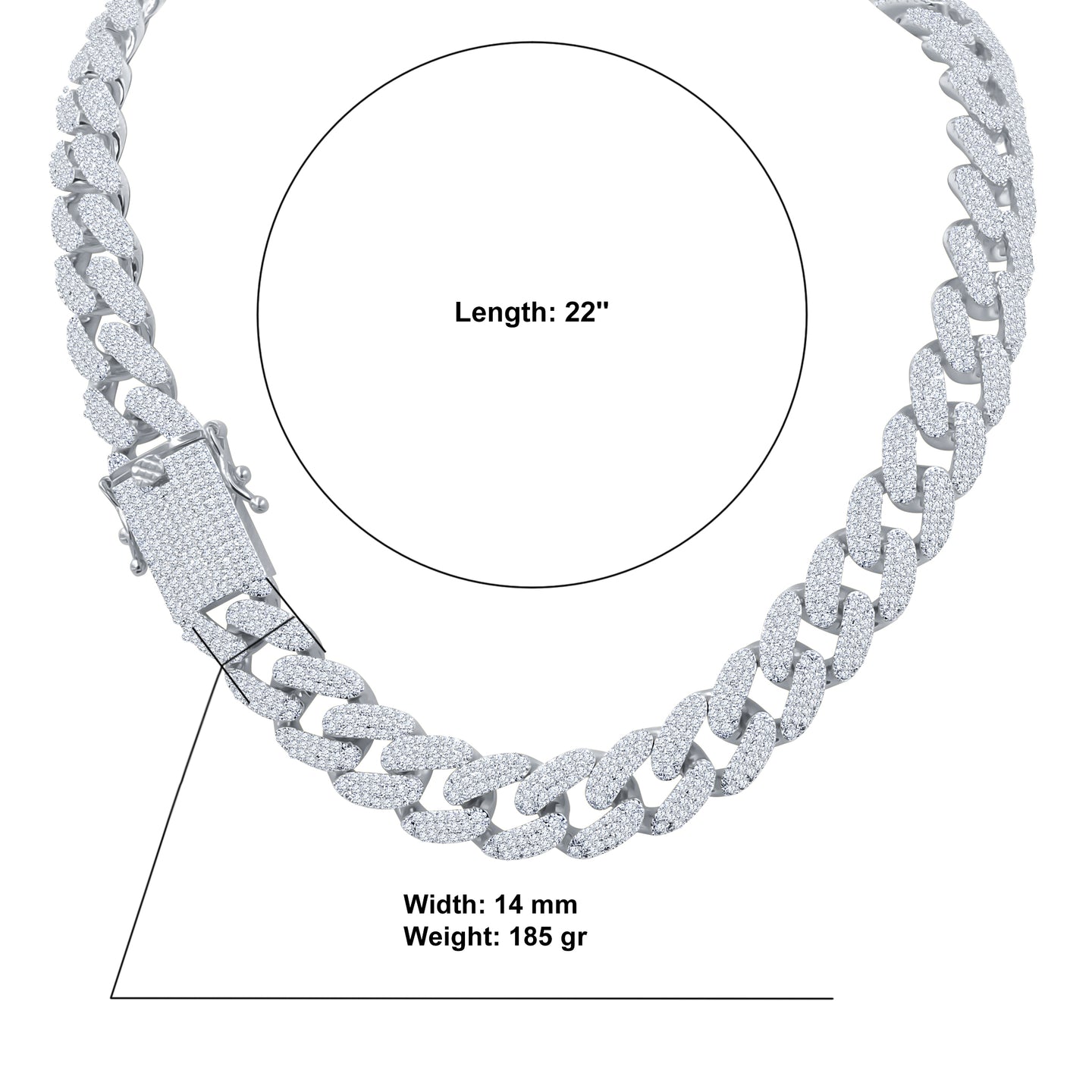 LUISANTE 14MM BLING CHAIN I 962901
