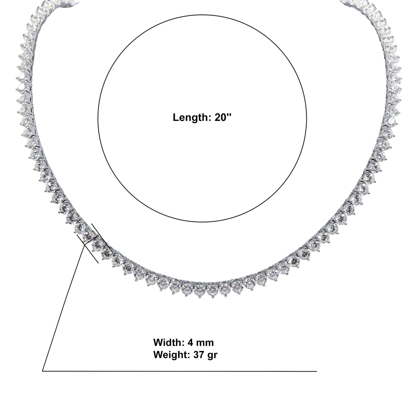 KAUNIS 4MM CHAIN I 9217931