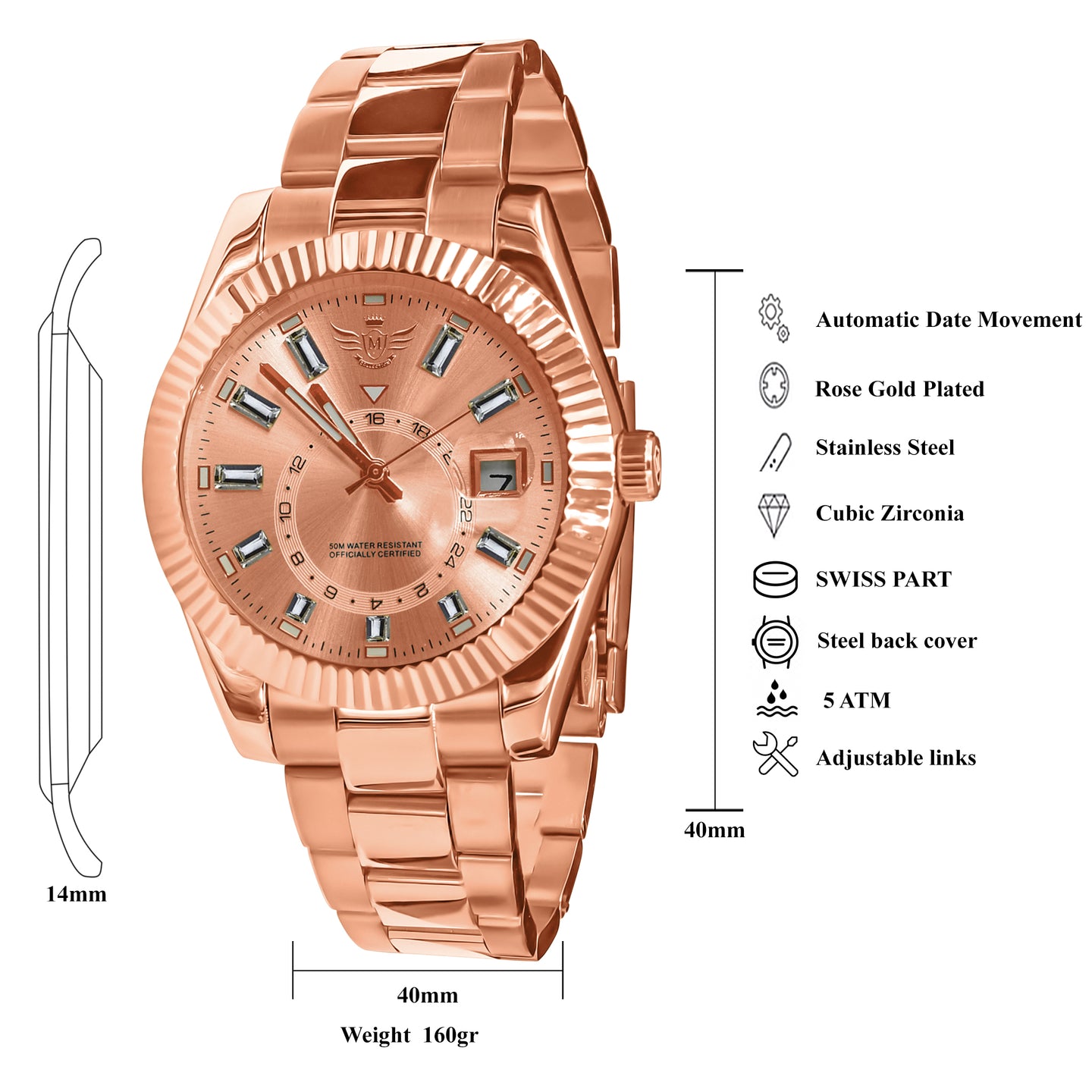 AIRSPACE AUTOMATIC STEEL WATCH I 530695
