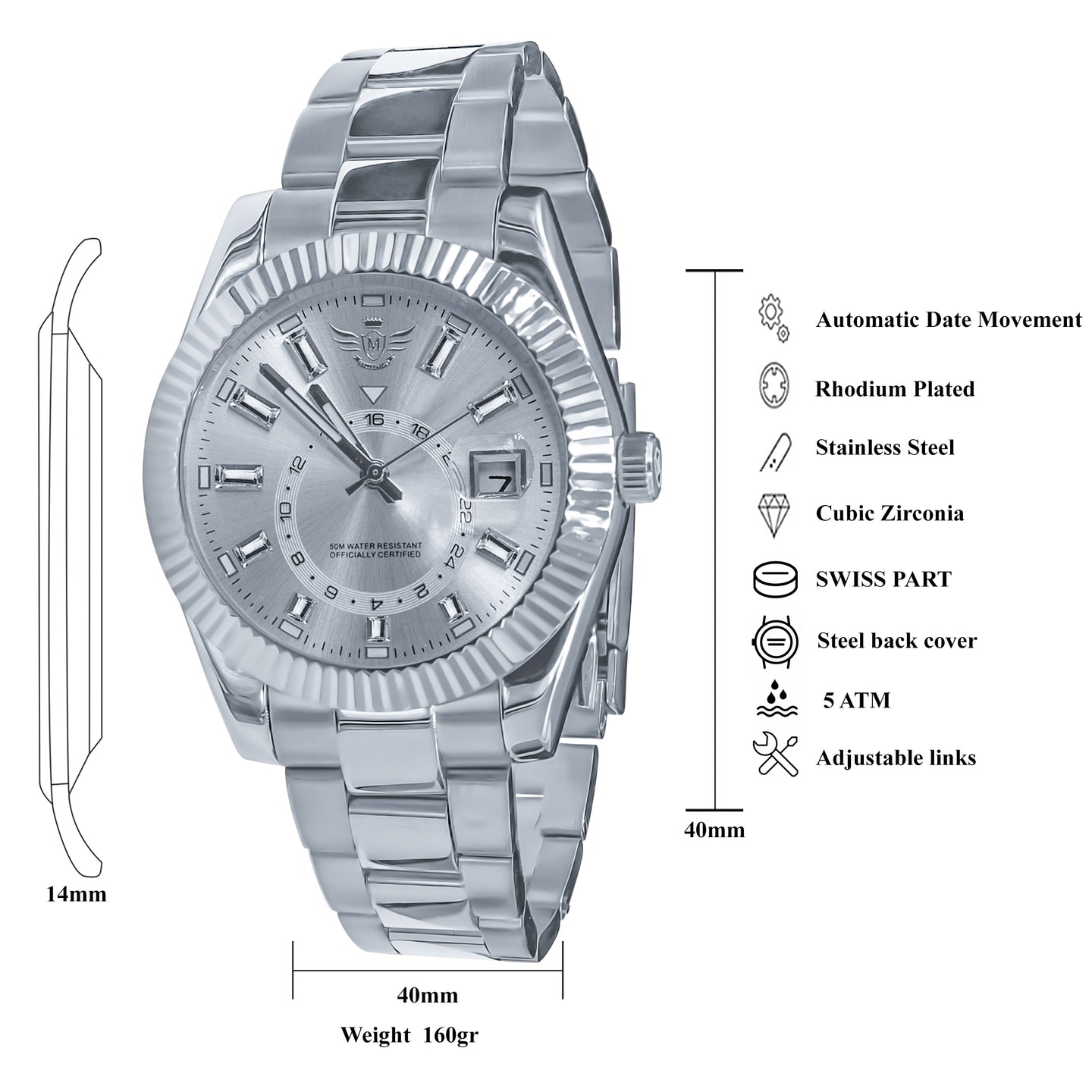 AIRSPACE AUTOMATIC STEEL WATCH I 530691