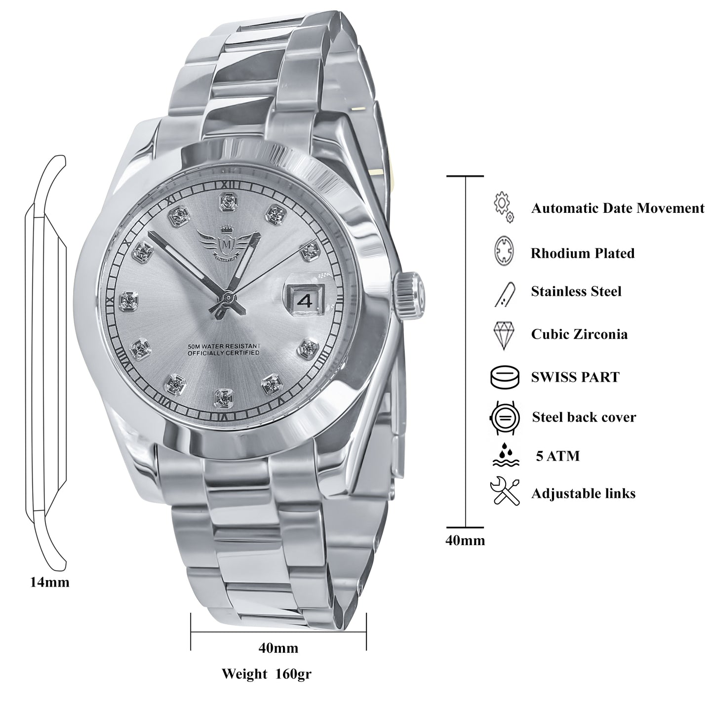 MARSHAL STEEL AUTOMATIC WATCH I 530681