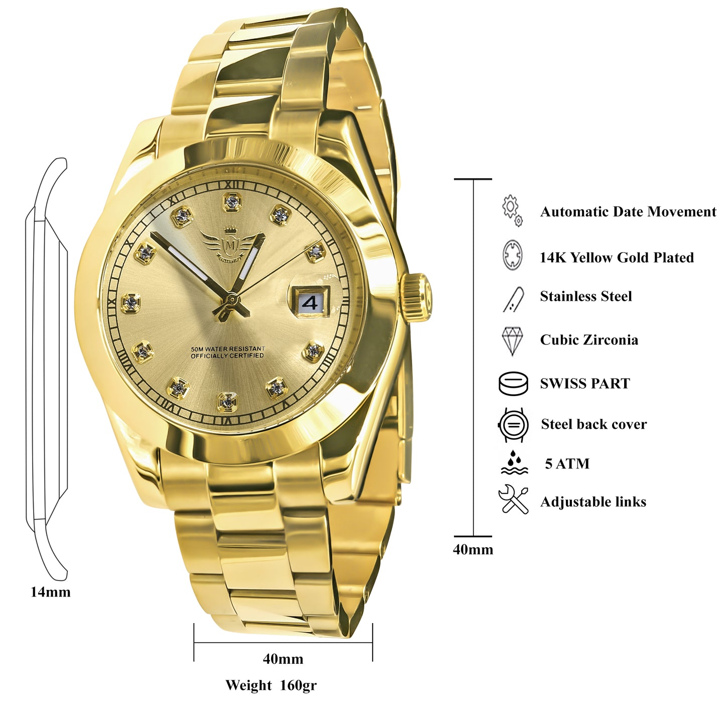 MARSHAL STEEL AUTOMATIC WATCH I 530682