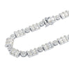 LUXURIA SILVER ICED OUT CZ 8MM CHAIN I 9219241