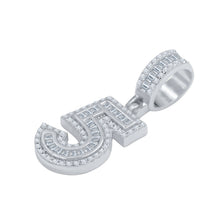 CIPHER STERLING SILVER (NUMERIC) PENDANT WITH CZ I 9218401