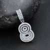CIPHER STERLING SILVER (NUMERIC) PENDANT WITH CZ I 9218431