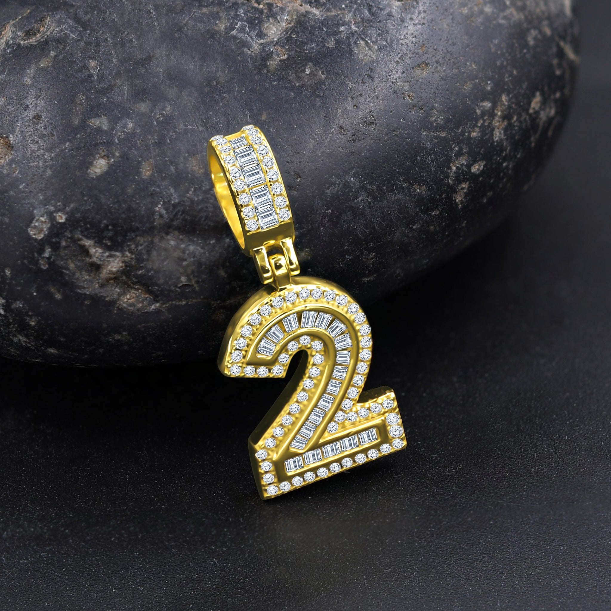 CIPHER STERLING SILVER (NUMERIC) PENDANT WITH CZ I 9218371