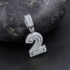 CIPHER STERLING SILVER (NUMERIC) PENDANT WITH CZ I 9218371