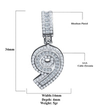 CIPHER STERLING SILVER (NUMERIC) PENDANT WITH CZ I 9218441