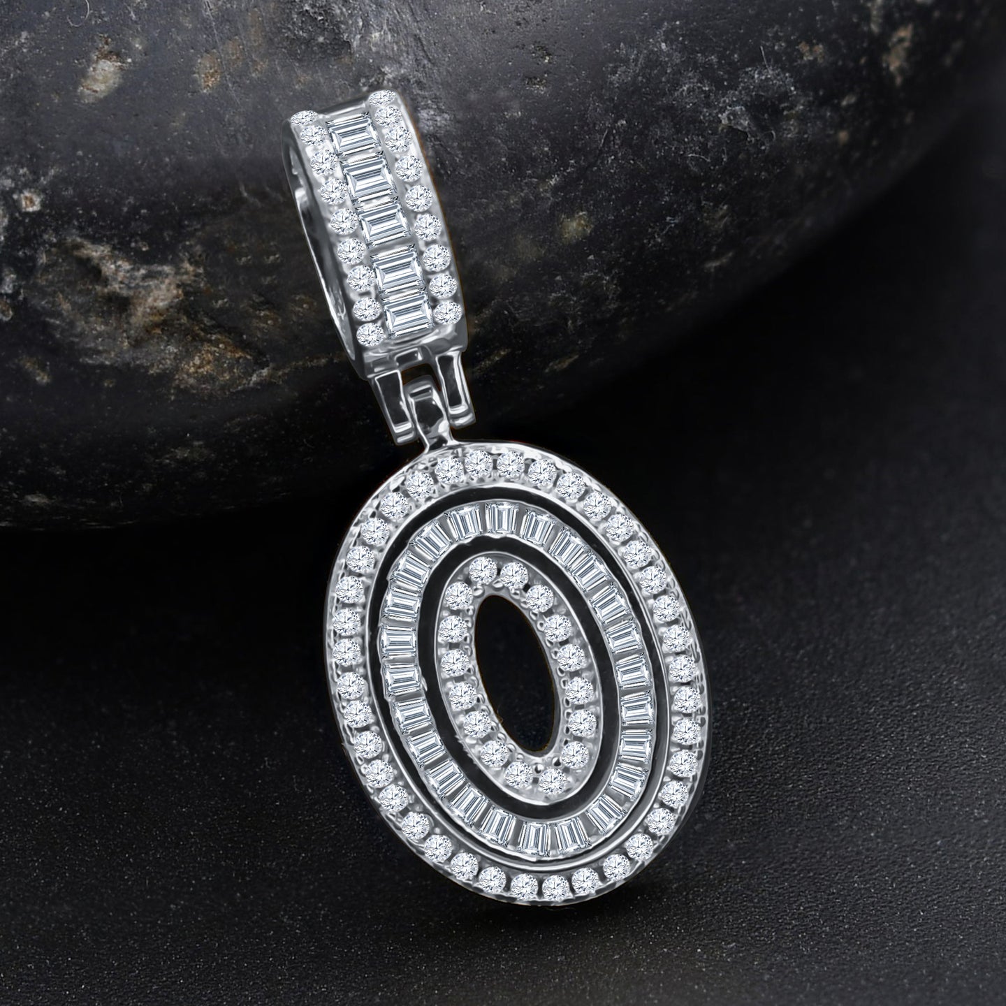 CIPHER STERLING SILVER (NUMERIC) PENDANT WITH CZ I 9218351