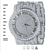 CANDIDUS PRINCESS CUT ICED OUT WATCH & BRACELET SET I 530721