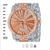 LUXE ROMAN INDEXED ICED OUT WATCH & BRACELET SET I 5307118