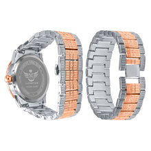 LUXE ROMAN INDEXED ICED OUT WATCH & BRACELET SET I 5307118