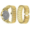 LUXE ROMAN INDEXED ICED OUT WATCH & BRACELET SET I 530712
