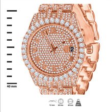PURPUREUS 5-LINK ICED OUT WATCH & BRACELET SET I 530705