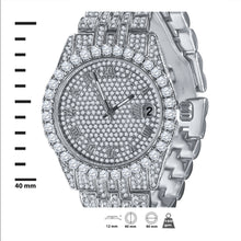 PURPUREUS 5-LINK ICED OUT WATCH & BRACELET SET I 530701