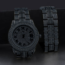 OYSTER BAGUETTE BEZEL ICED OUT WATCH & BRACELET SET | 530753