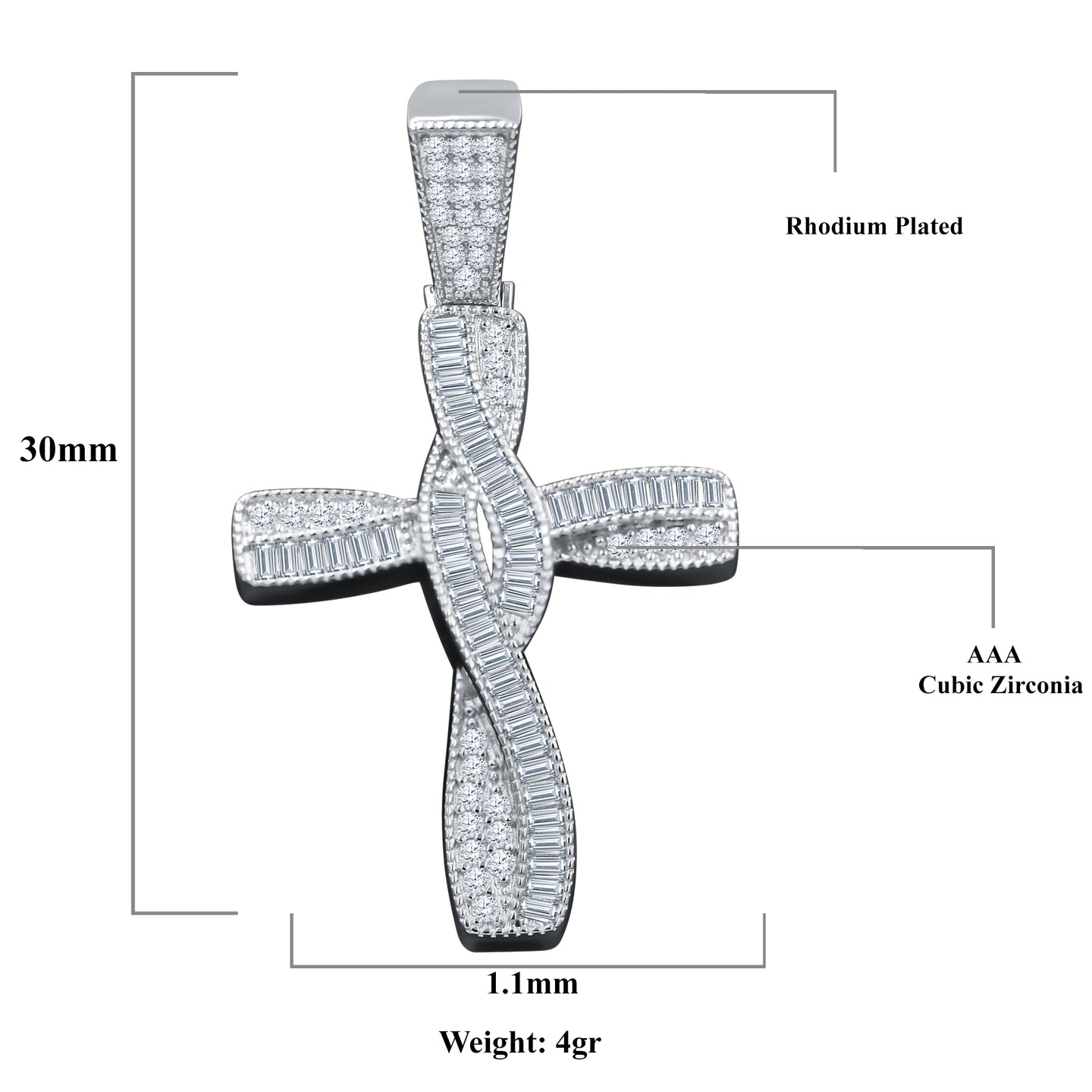 CRUCIARE STERLING SILVER  PENDANT  I 9219231