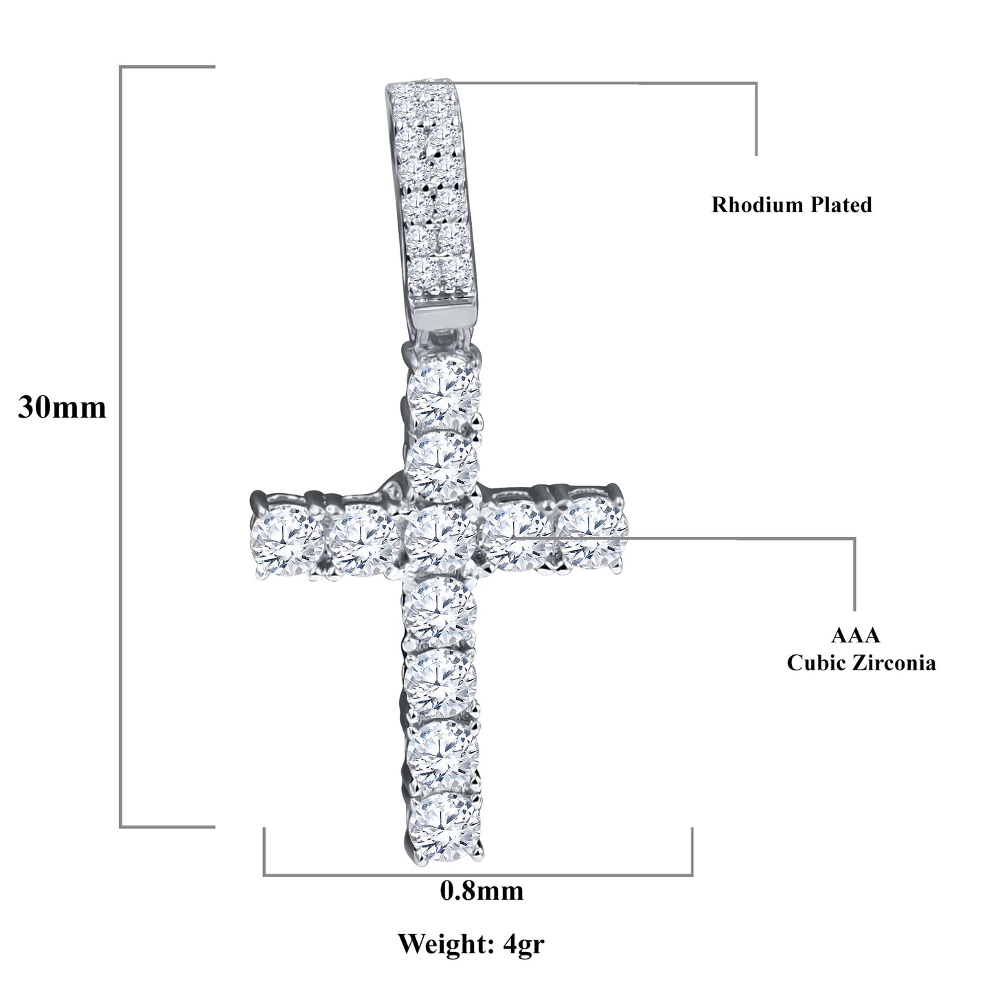 BUCOLIC 3MM STERLING SILVER PENDANT | 9213621