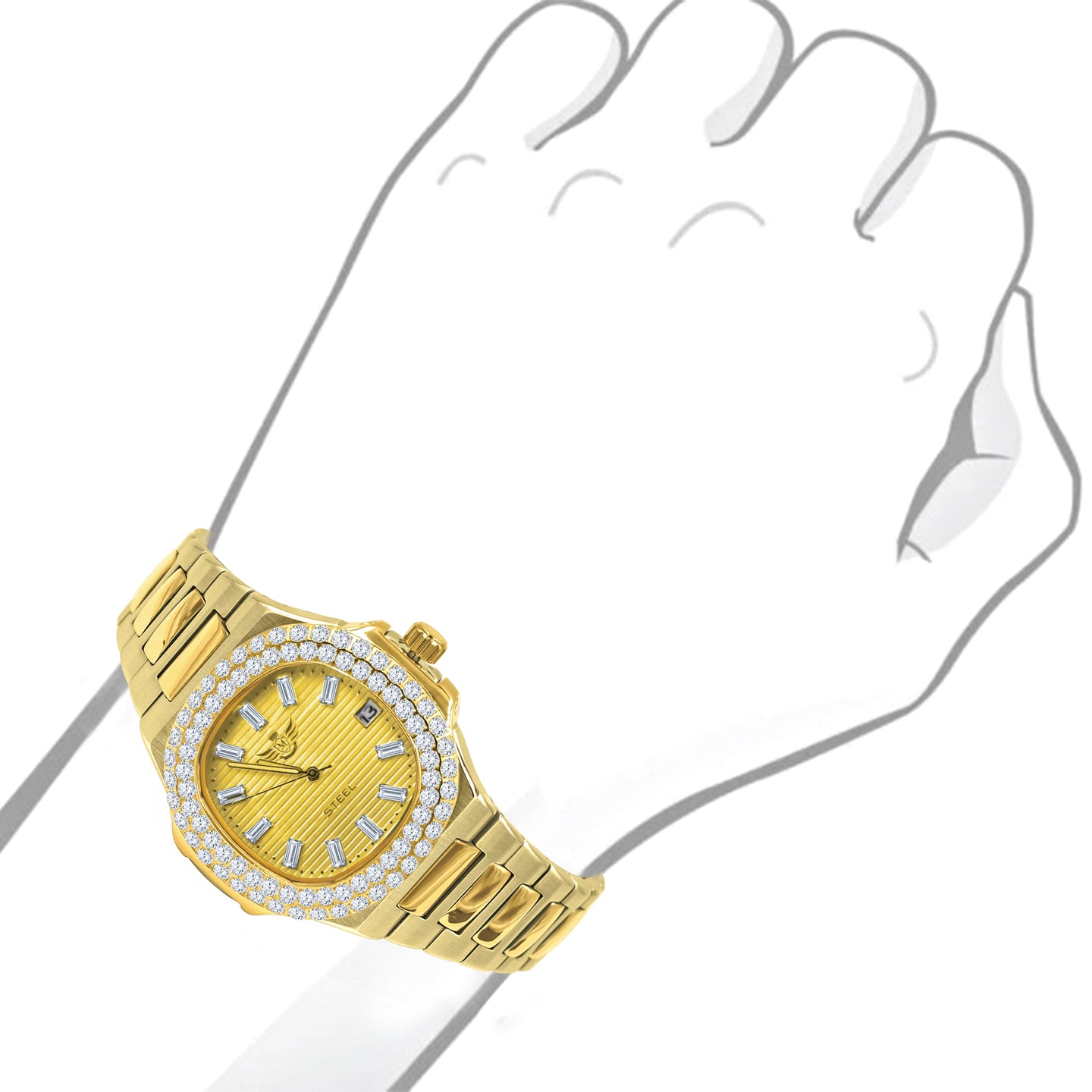 GAYLORD  STEEL WATCH  | 530672