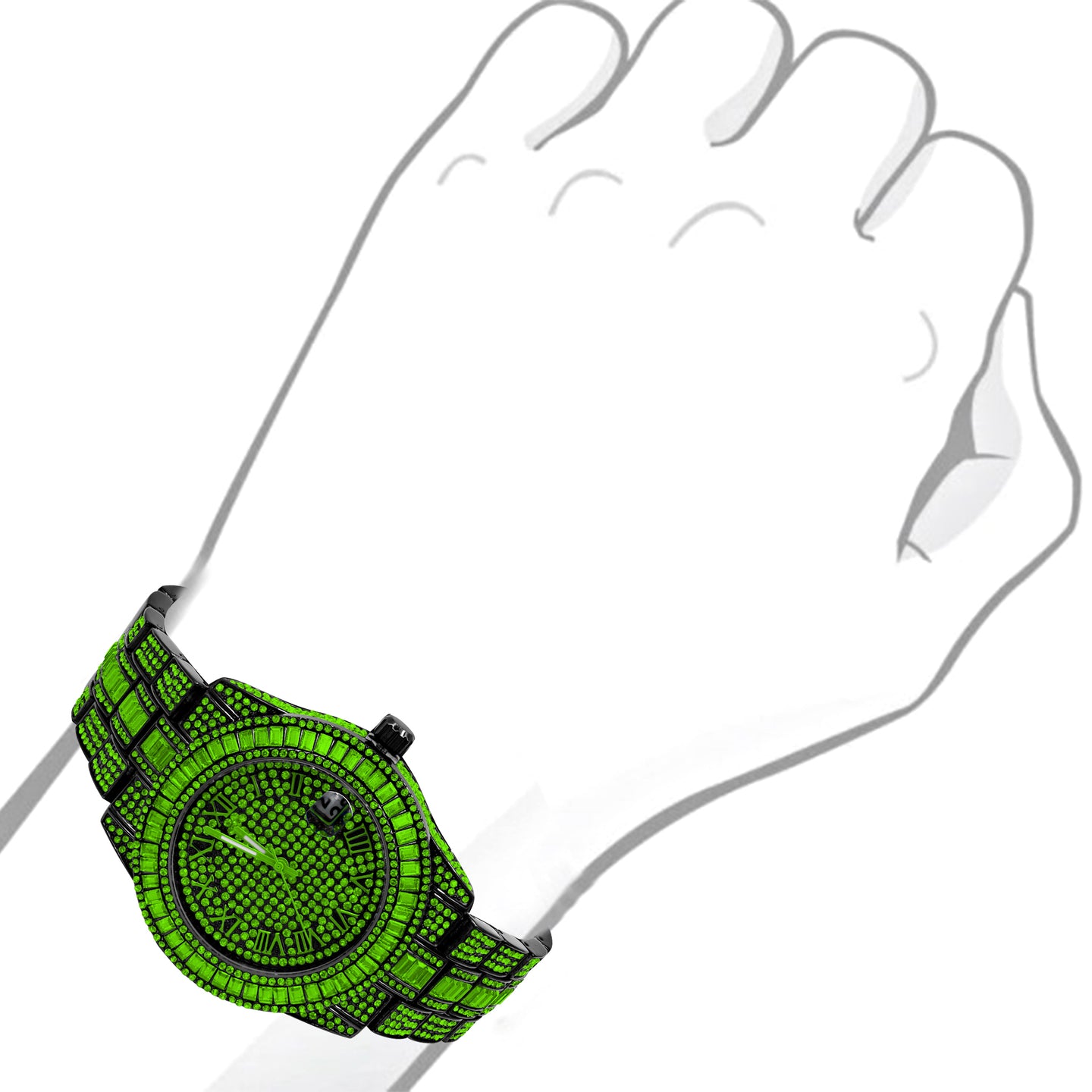 OYSTER HIP HOP METAL WATCH  I 5629145