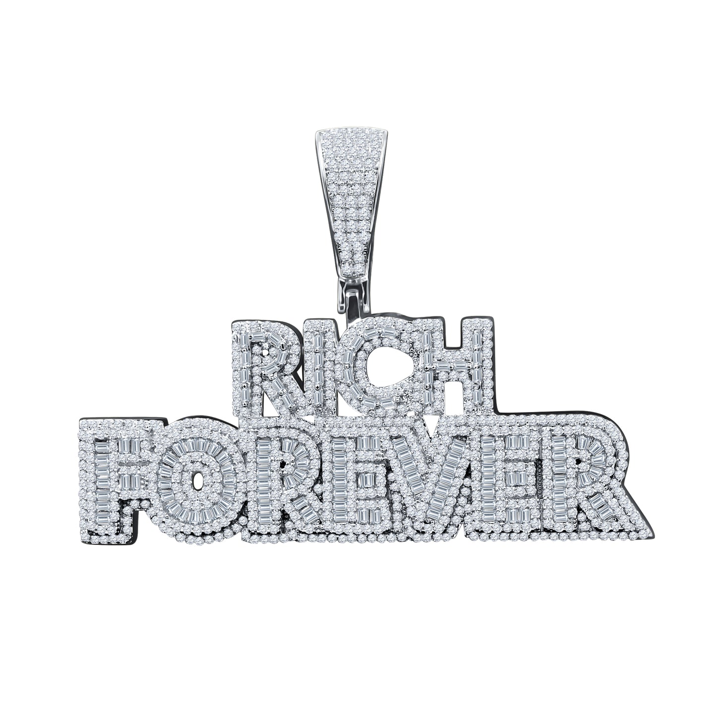 FLUSH STERLING SILVER CZ PENDANT  |  9218591