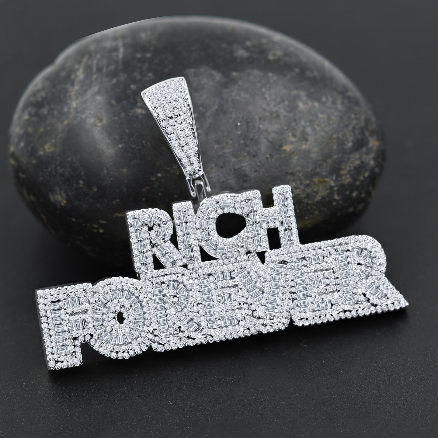 FLUSH STERLING SILVER CZ PENDANT  |  9218591