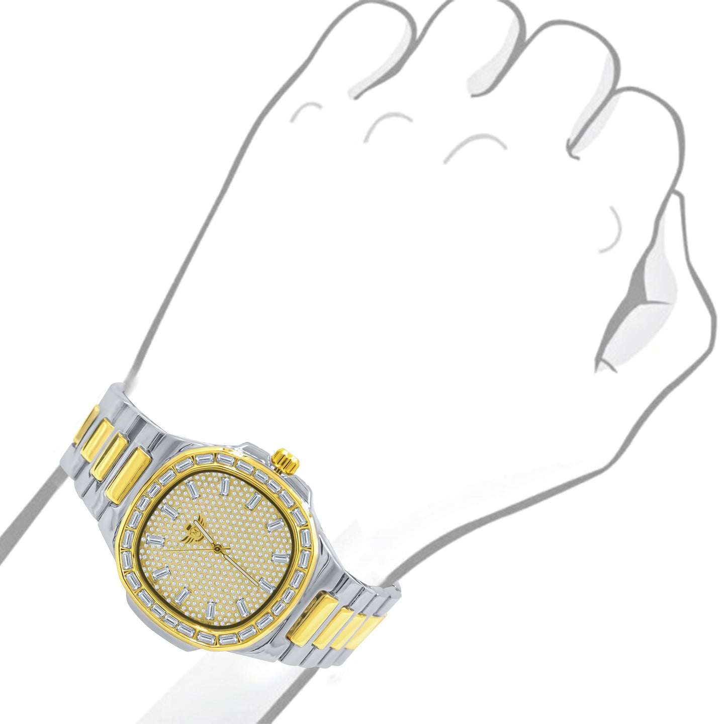 MIRABILIS HIP HOP METAL WATCH CRYSTAL I 5631442