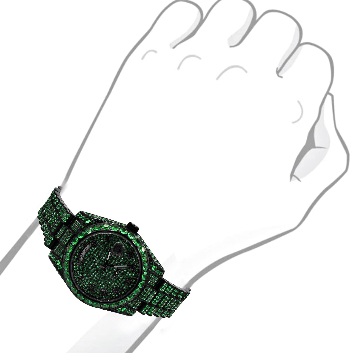 INJURIOSUS STEEL WATCH CZ  I 5308422