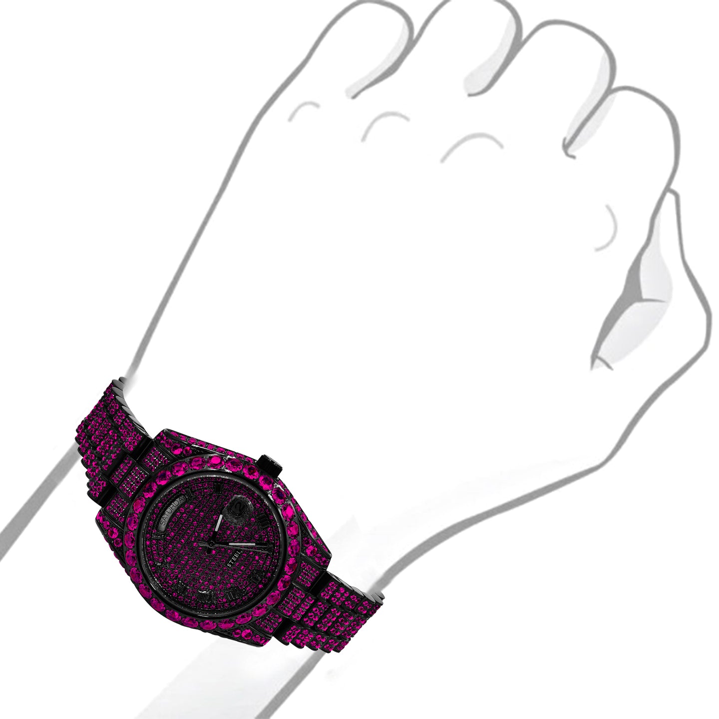 INJURIOSUS STEEL WATCH CZ  I 530846
