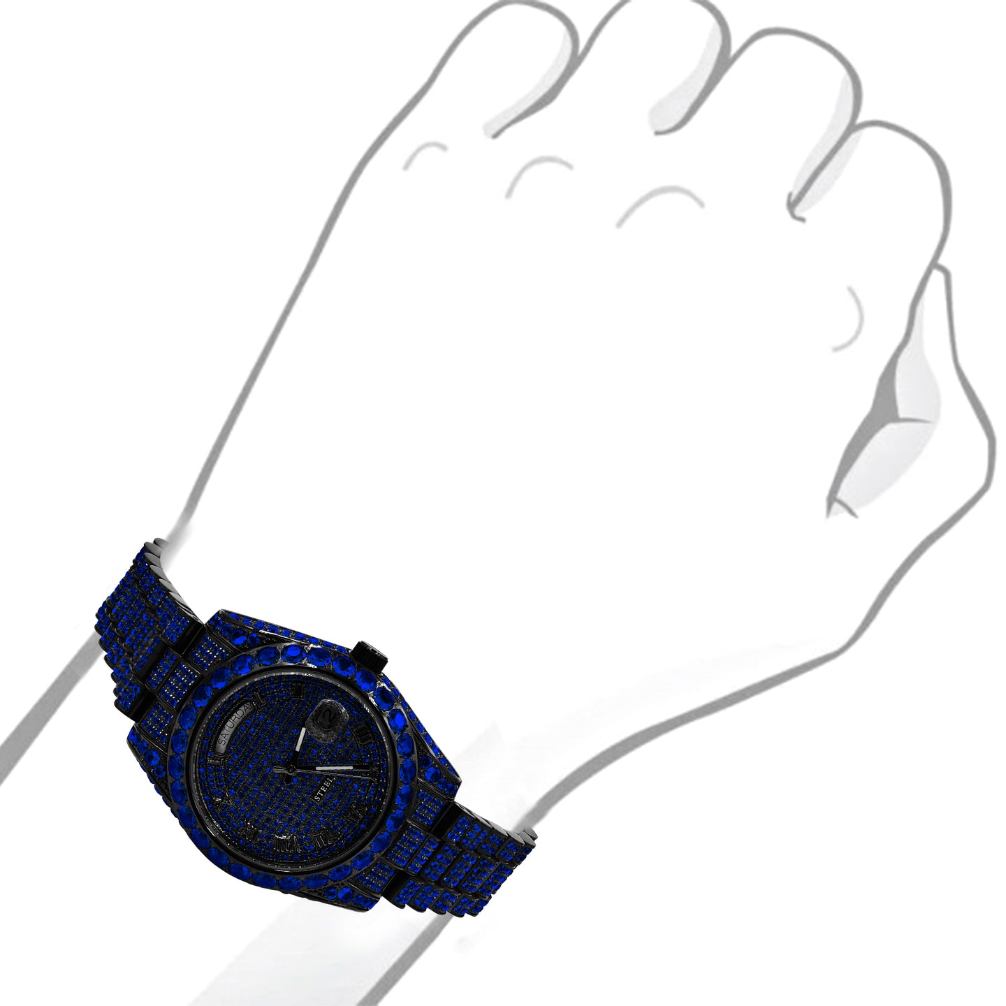 INJURIOSUS STEEL WATCH CZ  I 5308413