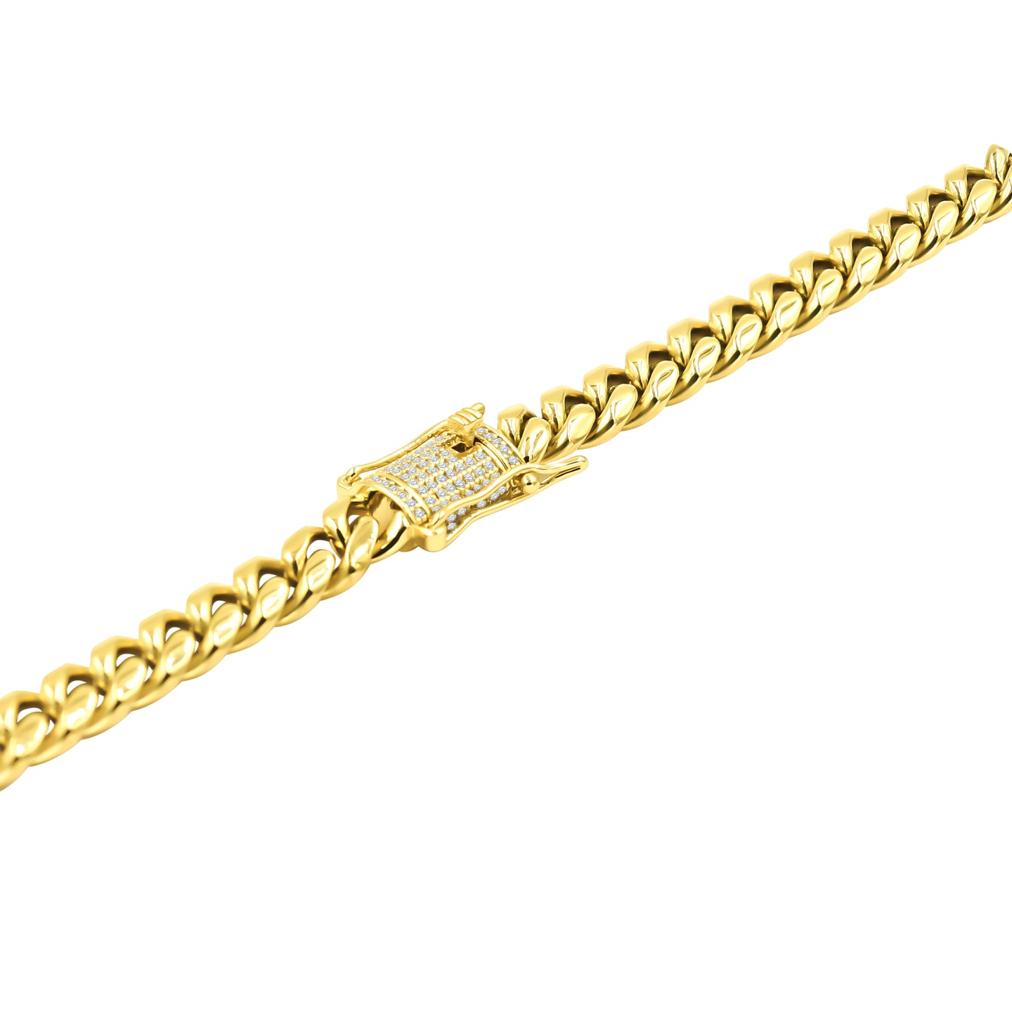 RITZY 8MM  8" CUBAN ICED OUT BRACELET I 950732