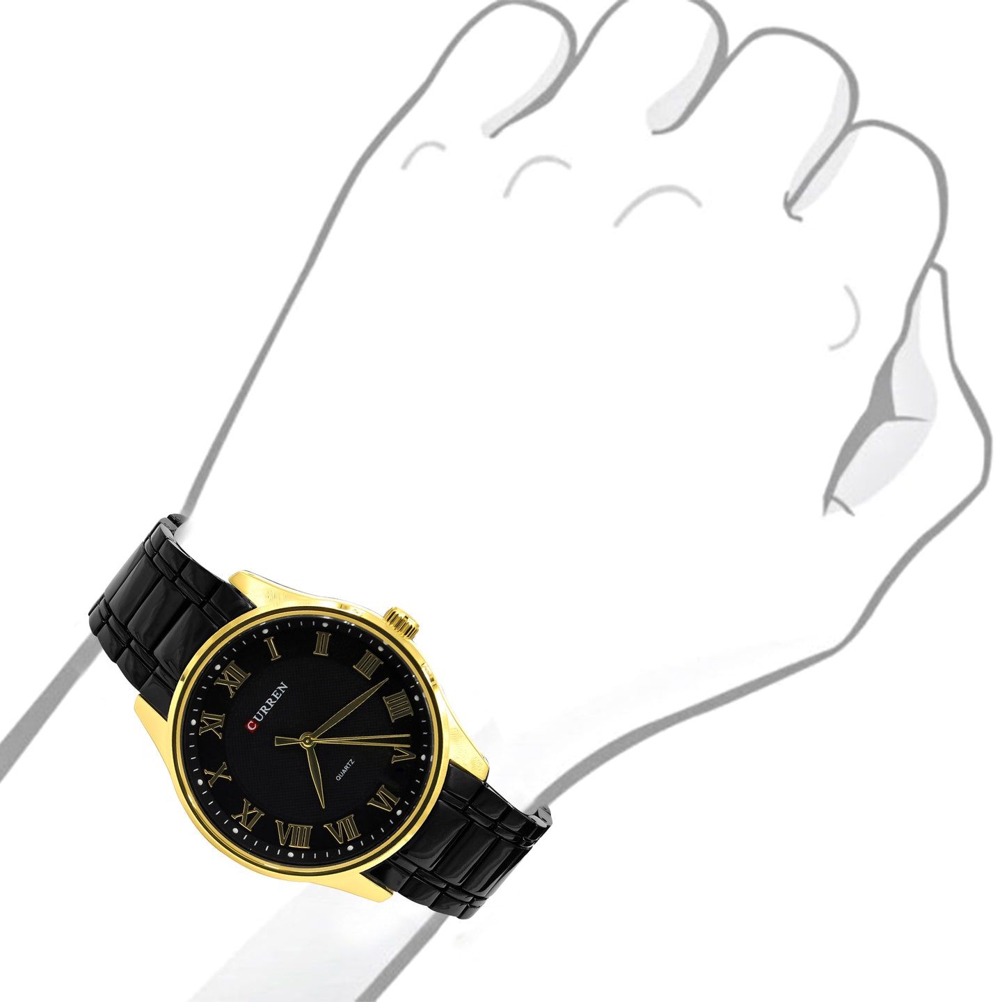 TRAHO METAL CURREN WATCH I 551423