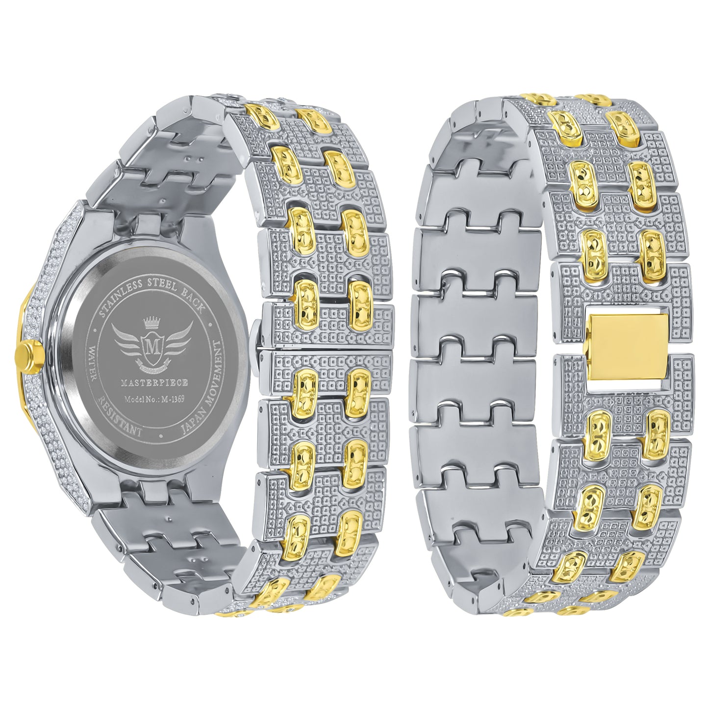 WINSOME ICED OUT WATCH & BRACELET I 5308042