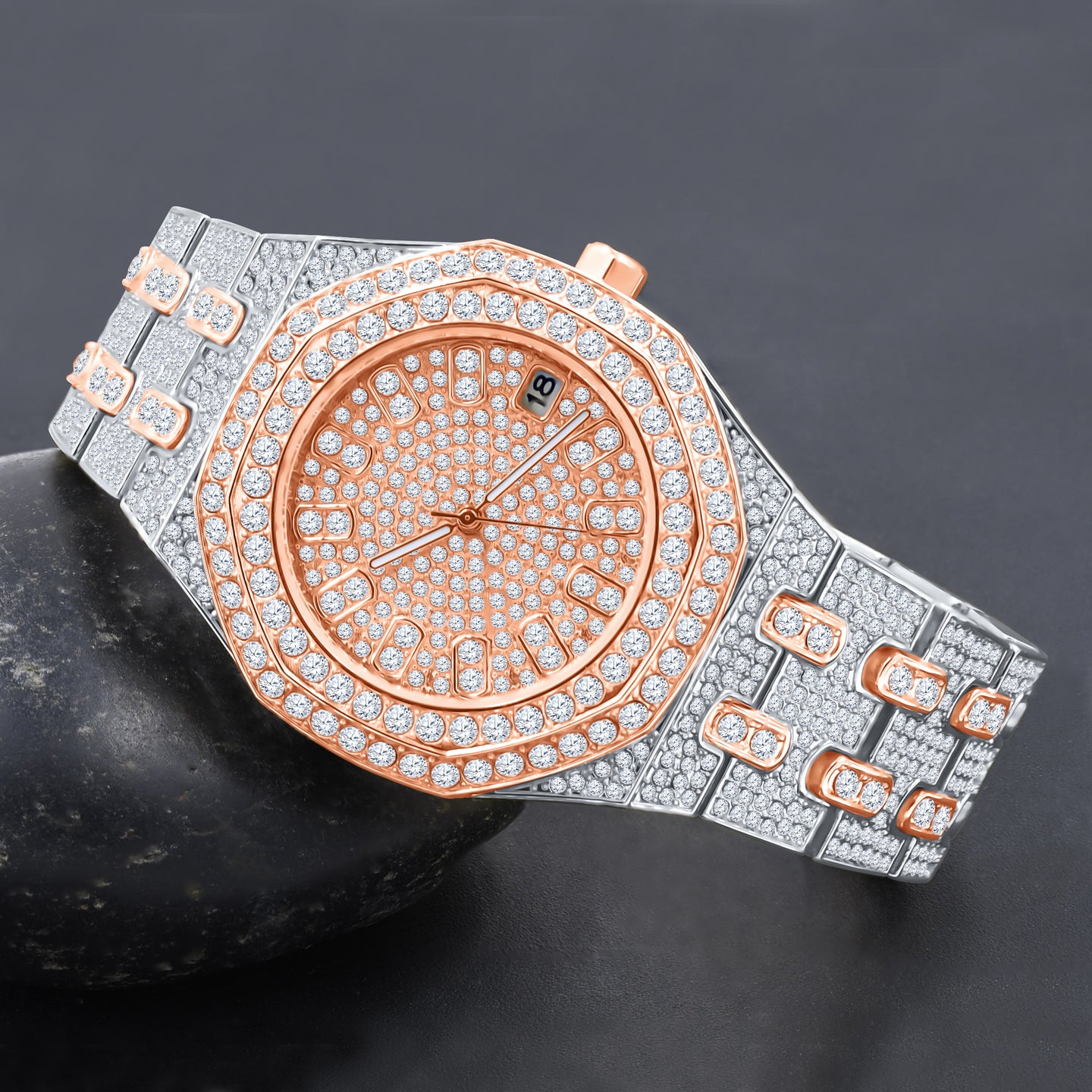 WINSOME ICED OUT WATCH & BRACELET I 5308018