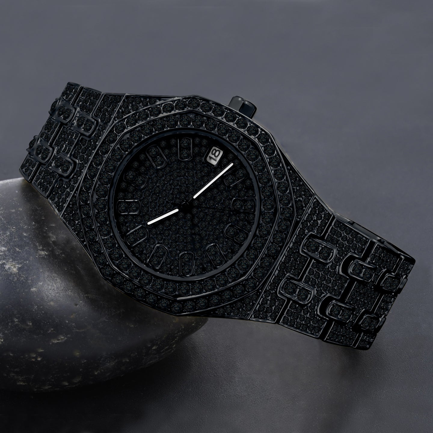 WINSOME ICED OUT WATCH & BRACELET I 530803