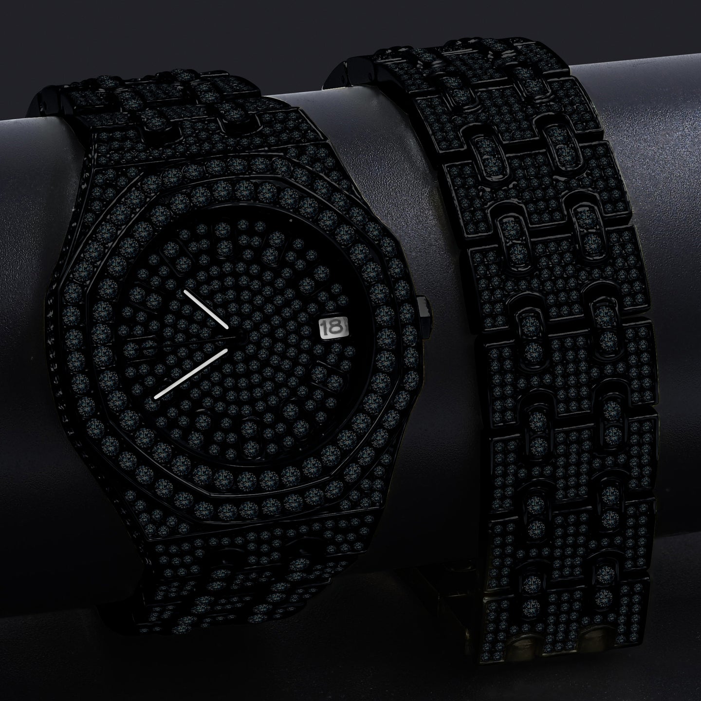 WINSOME ICED OUT WATCH & BRACELET I 530803