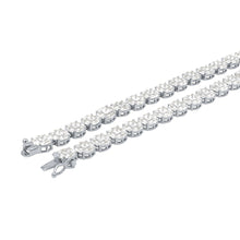 GLARING SILVER ICED OUT CZ CHAIN I  9220111