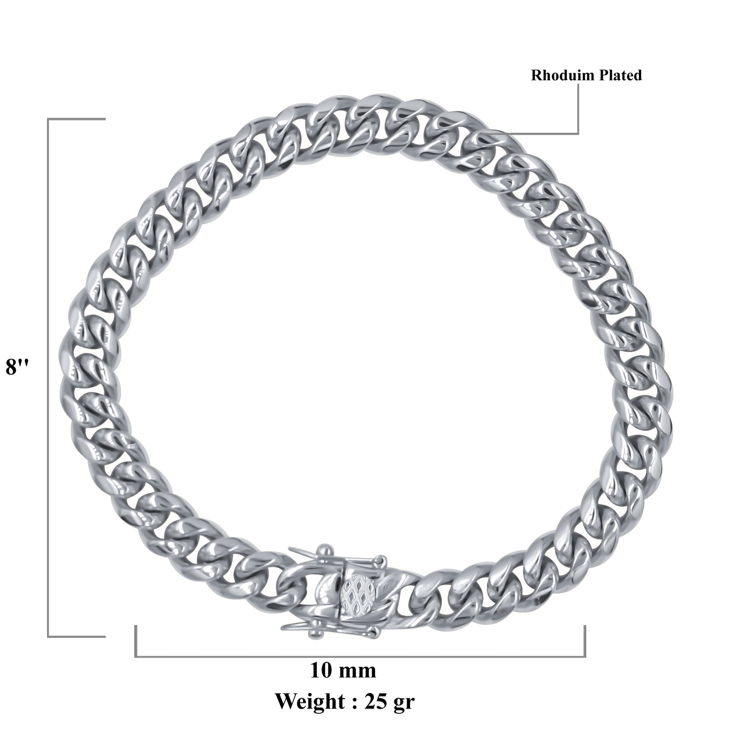 PARADISIACAL 10MM STEEL BRACELET | 9310501