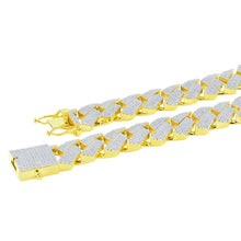 AGLOW 18MM BRASS ICED OUT CHAIN I  963212