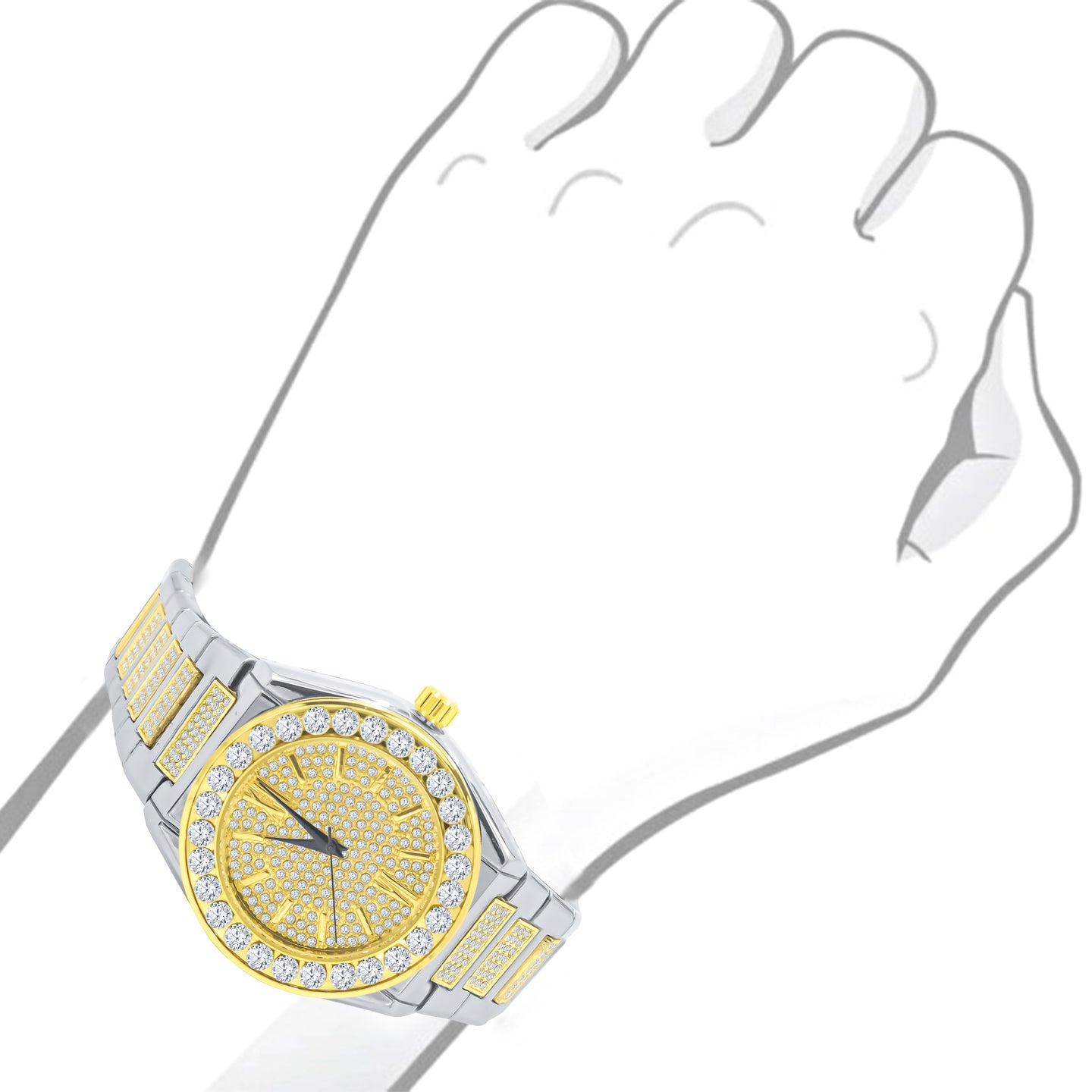 PORTENT BRASS WATCH SET  I 5309042