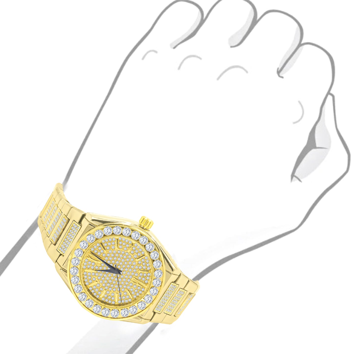 PORTENT BRASS WATCH SET  I 530902