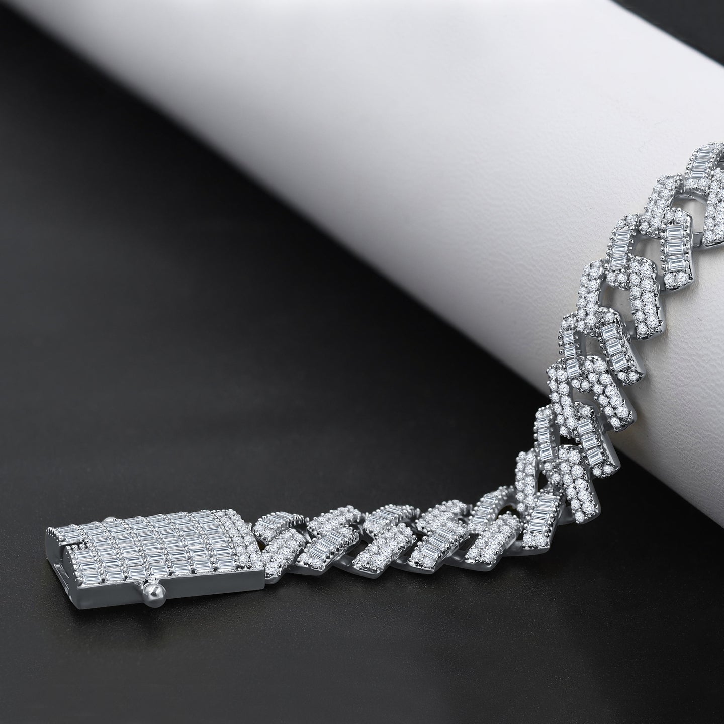 RIME STERLING SILVER 12MM CZ CHAIN I 9220851
