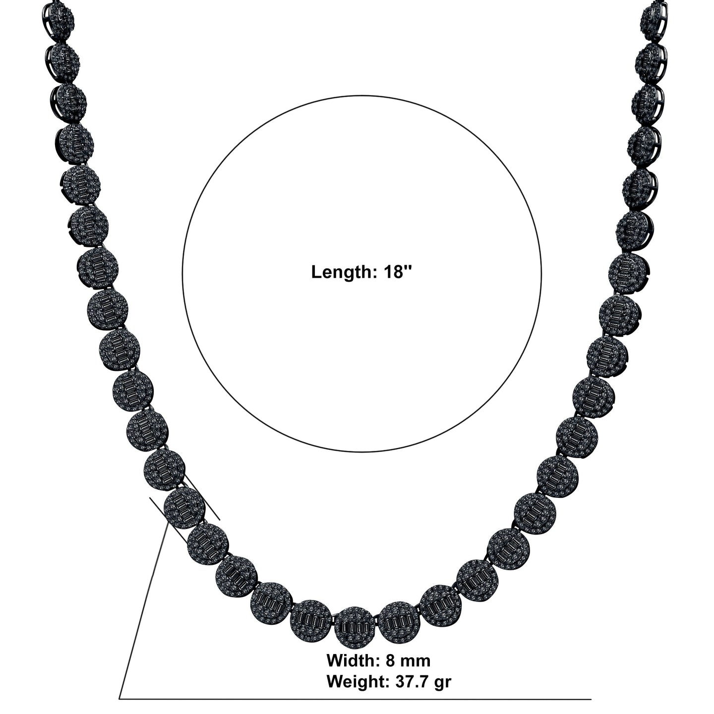 CLAIR STERLING SILVER 8MM CHAIN  |  9220273