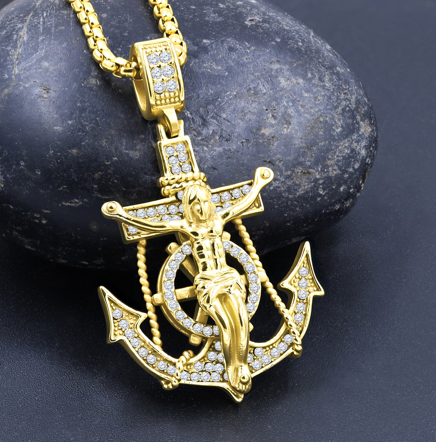 FRETUS STEEL CRYSTAL PENDANT I D940651