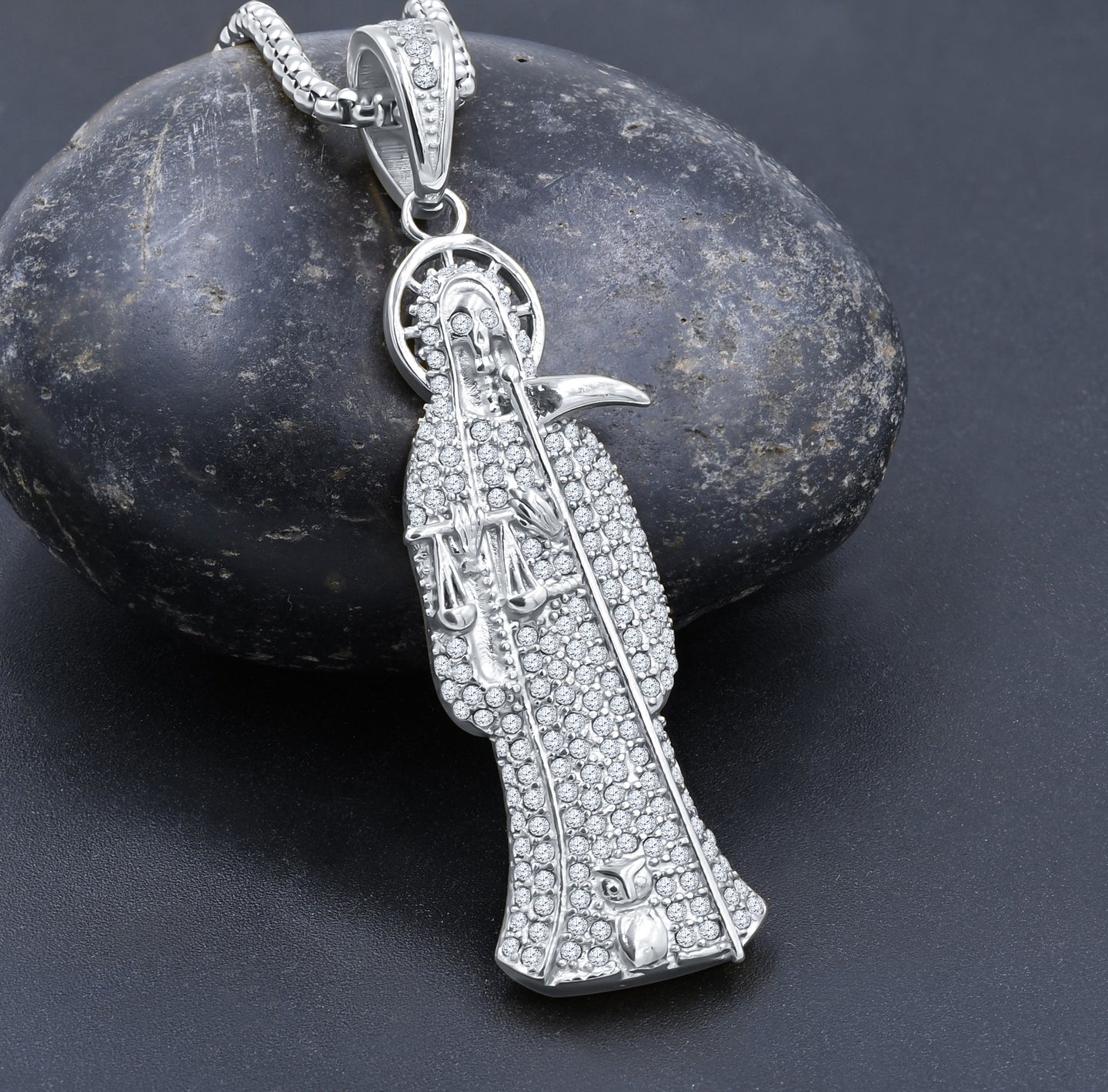 NITIDUS STEEL CRYSTAL PENDANT I D942891