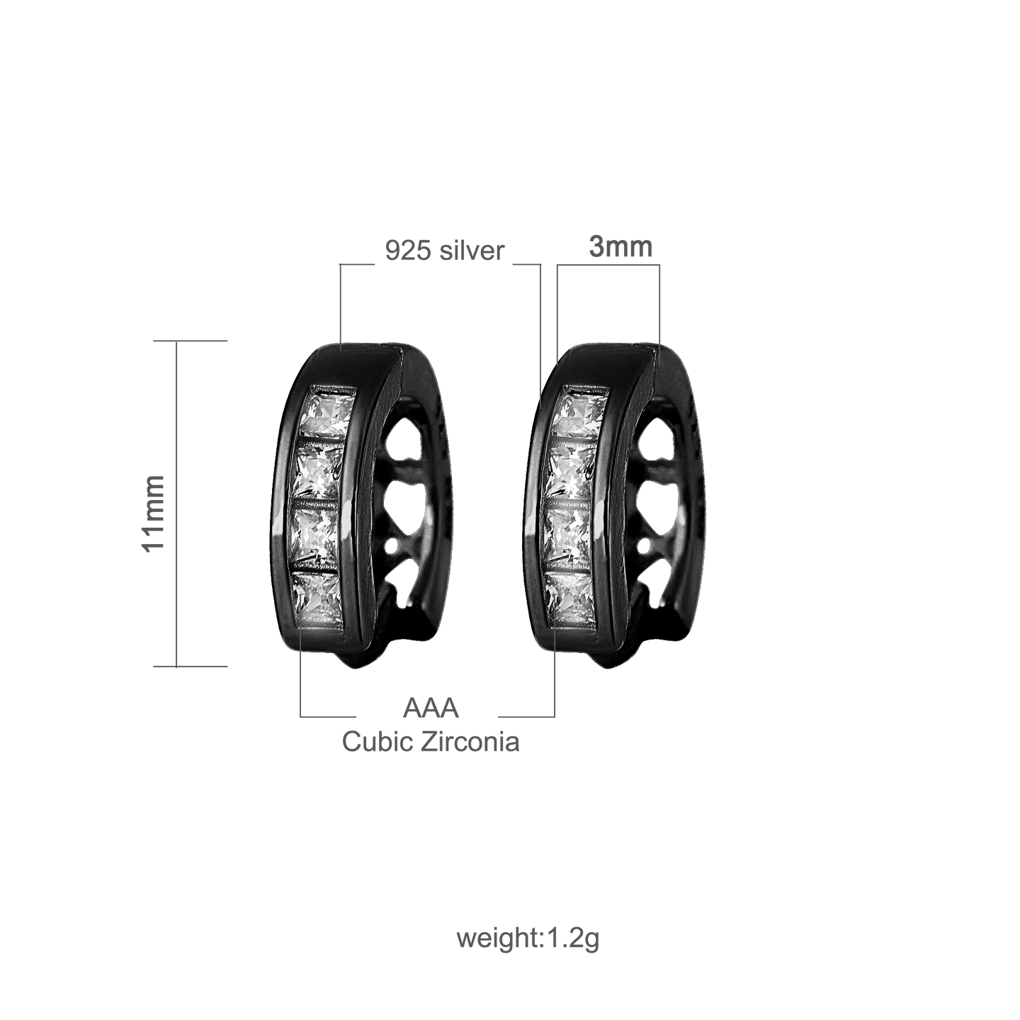 HEART-KNOT 925 EARRINGS | 9210642