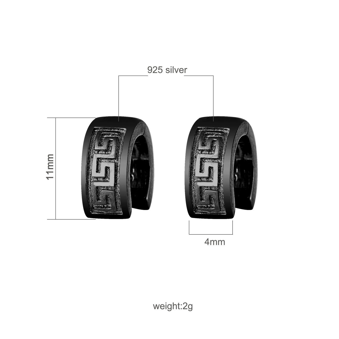 Textured 925 EARRINGS | 9210431