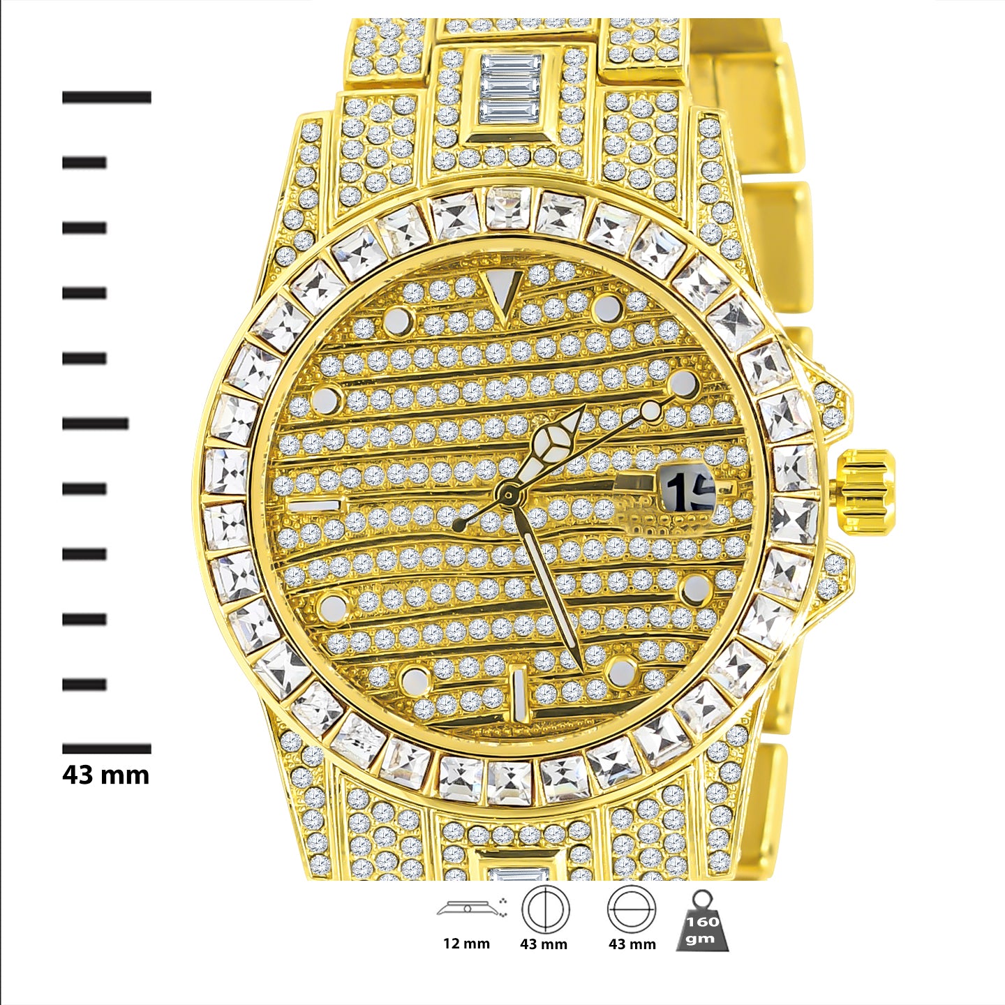 EXQUISITO HIP HOP METAL WATCH |   563152