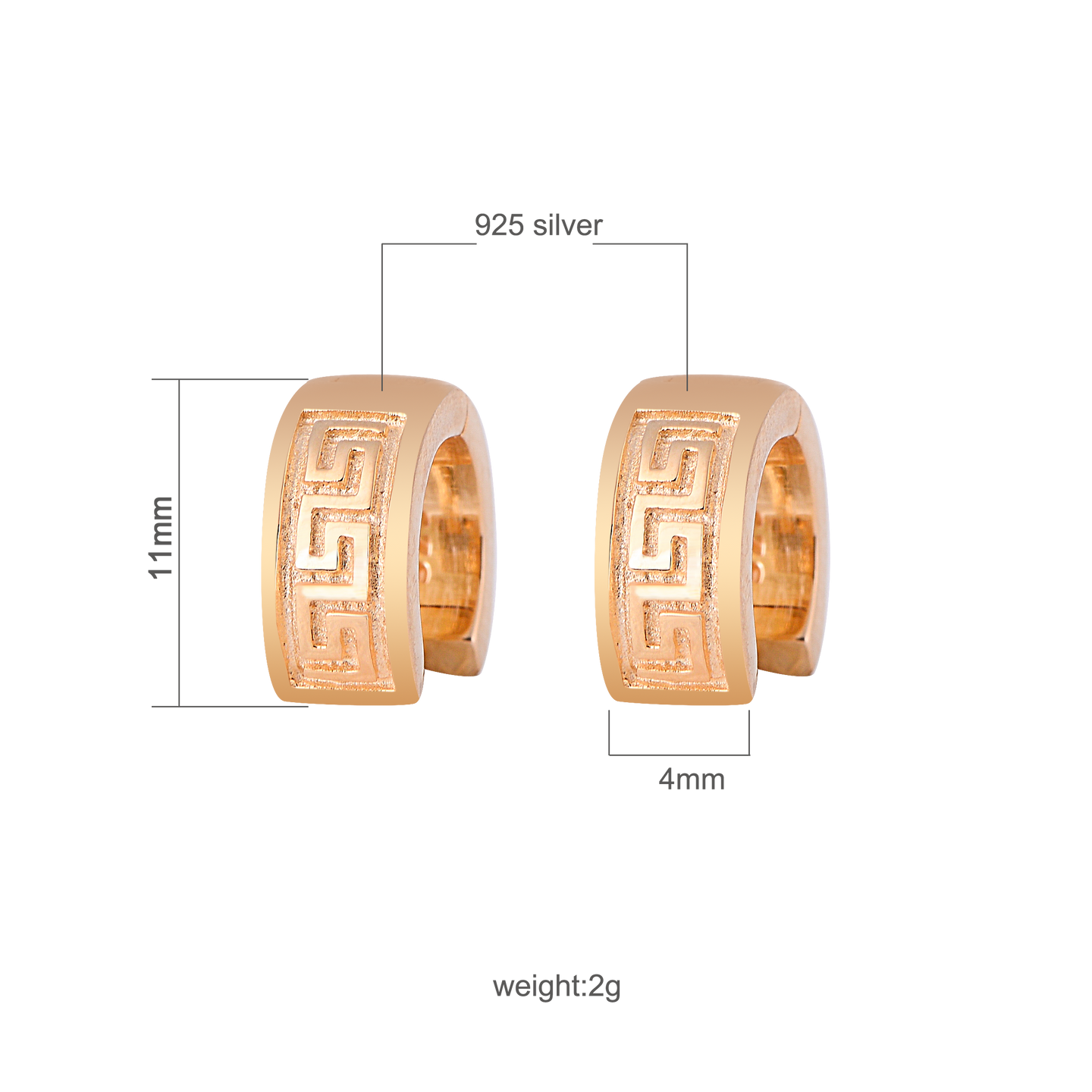 Textured 925 EARRINGS | 9210431