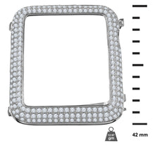 925 Silver Apple Series 3 & 2 Bezel with AAA Micro Pave set CZ